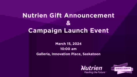 Thumbnail for entry Nutrien Gift Announcement 
