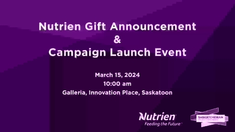 Thumbnail for Nutrien Gift Announcement 