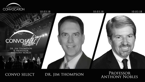 Thumbnail for entry Dr. Jim Thompson &amp; Prof. Anthony Nobles