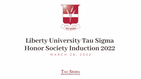 Thumbnail for entry LU Tau Sigma Induction Ceremony 2022 | Mar. 28, 7:00PM