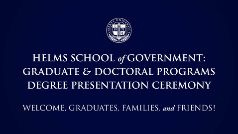 Thumbnail for School of Government: Graduate &amp; Doctoral Programs | May 14, 5:00PM
