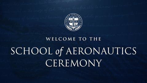 Thumbnail for entry School of Aeronautics | May 7, 2:00PM
