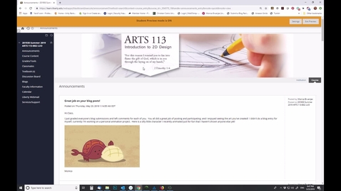 Thumbnail for Arts 113 Where to Find Your Grades &amp; Feedback