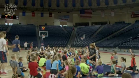 Thumbnail for entry Little Ballers: LU Men's Basketball Camp 2017