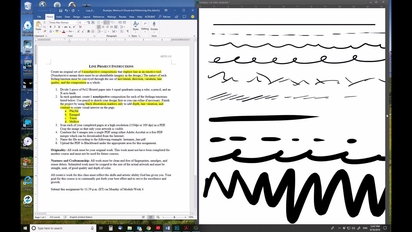 Arts 113 Line Project Tips Examples Liberty University