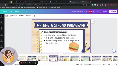 Thumbnail for Writing a Strong Paragraph