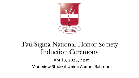 Thumbnail for entry LU Tau Sigma Induction Ceremony 2023 | Apr.3, 7:00PM