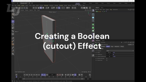 Thumbnail for Creating a Boolean (cutout) Effect 