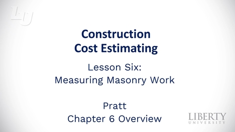 Thumbnail for BUSI403_Lesson 6 - Measuring Masonry Work (1)