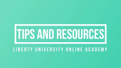 Thumbnail for entry Tips for Course Success and Student Resources