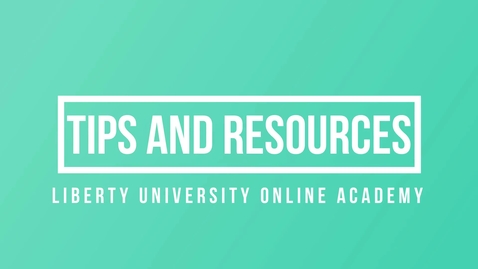 Thumbnail for Tips for Course Success and Student Resources