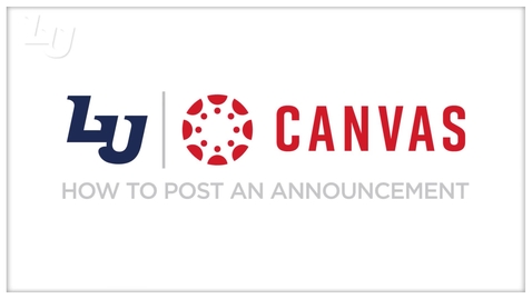 Thumbnail for How to Post an Announcement
