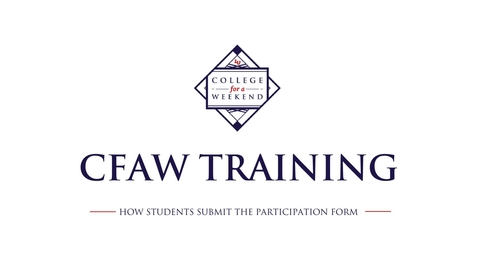 Thumbnail for Submitting A Student Participation Form