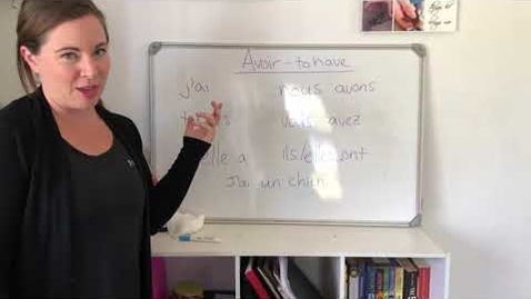 Thumbnail for entry Conjugating the verb avoir