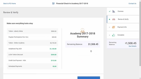 Thumbnail for entry Financial Check In Application Update