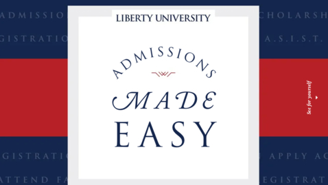 Thumbnail for entry Admissions Made Easy Webinar