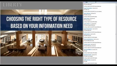 Thumbnail for entry Choosing the Right Type of Resource Based on Your Information Need