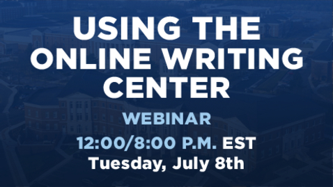 Thumbnail for Using the Online Writing Center