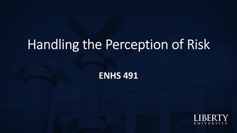 Thumbnail for Handling the Perception of Risk
