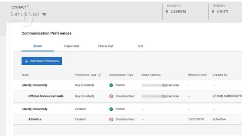 Thumbnail for Banner Communication Preferences Update