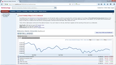 Thumbnail for entry S&amp;P Capital IQ NetAdvantage Tutorial