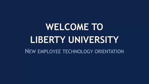 Thumbnail for entry New Employee Technology Orientation