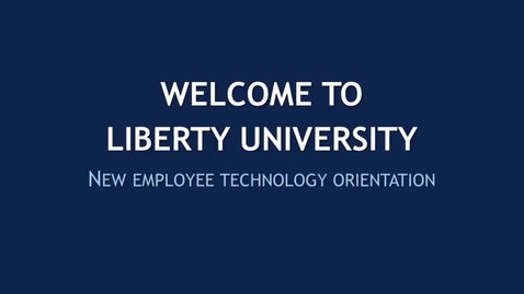 Thumbnail for New Employee Technology Orientation