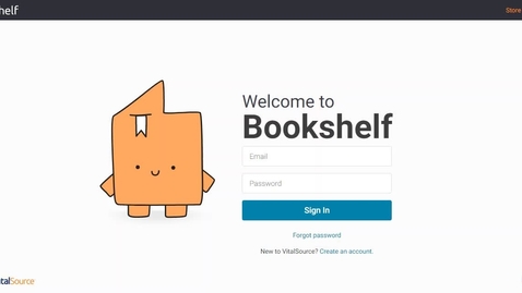 Thumbnail for entry VitalSource: Create Bookshelf Account