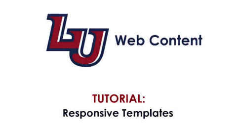 Thumbnail for Tutorial: Responsive Templates