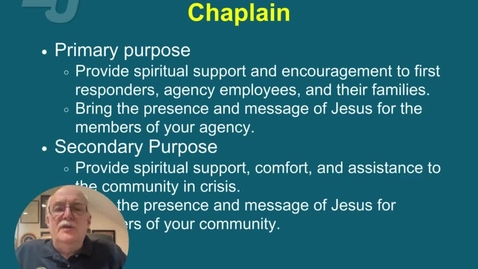 Thumbnail for Introduction to Public Safety Chaplaincy