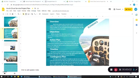 Thumbnail for Service project Plan