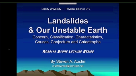 Thumbnail for Landslides Pt. 1 video - Quiz