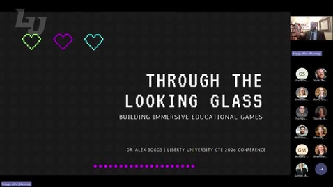 Thumbnail for Through the Looking Glass – Building Immersive Educational Games - A. Boggs