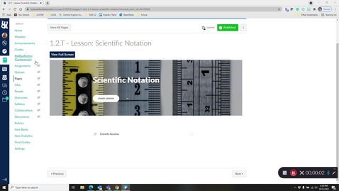 Thumbnail for entry Physical Science 1.2T Lesson: Scientific Notation