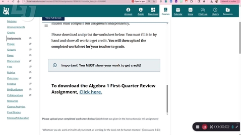 Thumbnail for Microsoft Whiteboard for Completing Written Assignments