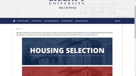 Thumbnail for Res Life Portal Off-Campus Housing Tutorial