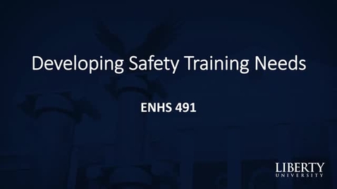Thumbnail for Developing Safety Training Needs
