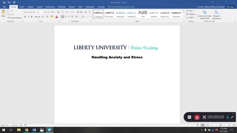 Thumbnail for Mrs. Gryder anxiety and Stress- November 1st 2021, 3:32:15 pm