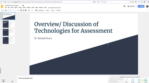 Thumbnail for entry EDUC 730 - Module 7 - Overview/ Discussion of Technologies for Assessment