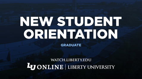 Thumbnail for entry New Student Orientation | Graduate