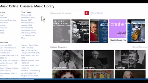 Thumbnail for Music Online Classical Music Library