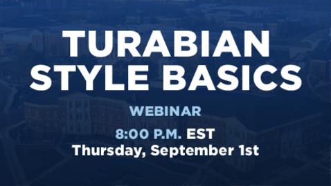 Thumbnail for entry Turabian Style Basics: 9th Edition