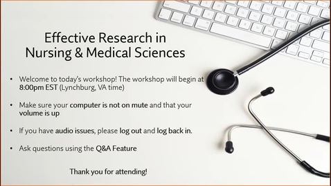 Thumbnail for Effective Research in Nursing and Medical Science