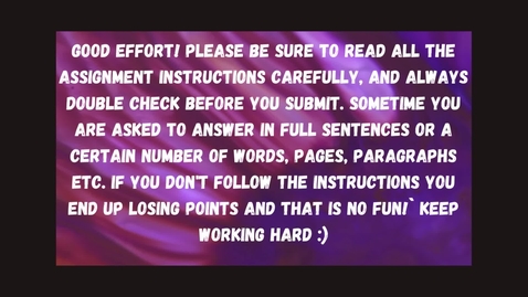 Thumbnail for Good Effort!