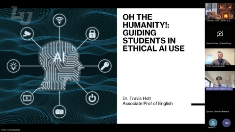 Thumbnail for Oh, the Humanity! Guiding Students in Ethical AI Use - T. Holt