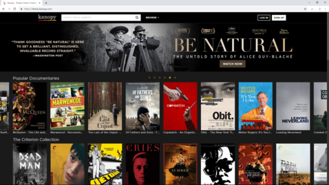 Thumbnail for Kanopy: Introduction