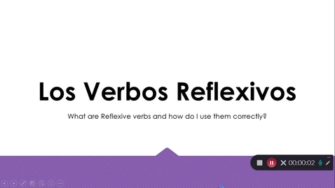 Thumbnail for entry Spanish Reflexive Verbs Introduction and Explanation