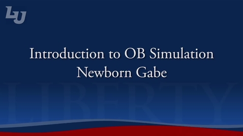 Thumbnail for Intro to OB Simulation - Newborn Gabe