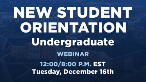 Thumbnail for New Student Orientation | Undergraduate