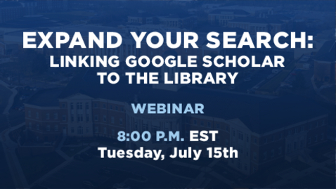 Thumbnail for Expand Your Search: Linking Google Scholar to the Library